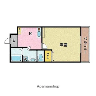 福岡県福岡市博多区博多駅前4丁目【マンション】の間取り