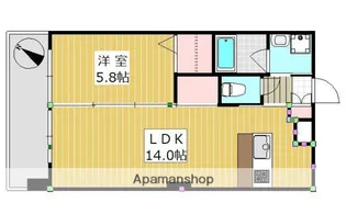 福岡県福岡市博多区博多駅南2丁目【マンション】の間取り