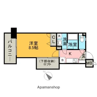 アクタス博多ステーションタワー【6階】の間取り