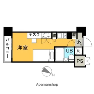 アルファコンフォート博多【8階】の間取り
