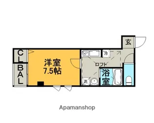 福岡県福岡市博多区博多駅東1丁目【アパート】の間取り