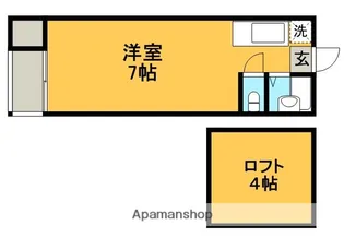 福岡県福岡市博多区博多駅南4丁目【アパート】の間取り