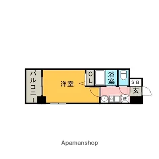 1Kの間取り画像