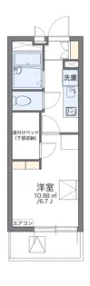 レオパレス葵【4階】の間取り