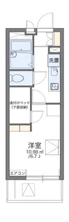 レオパレス葵【2階】の間取り