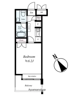 ダイナコートブロッサム天神南【6階】の間取り