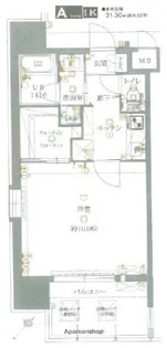 サヴォイコートオブアームズ【7階】の間取り