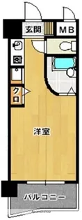 ルネスロワール天神サウス【6階】の間取り