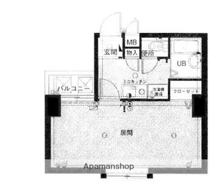 ダイナコート天神南Ⅱ【7階】の間取り