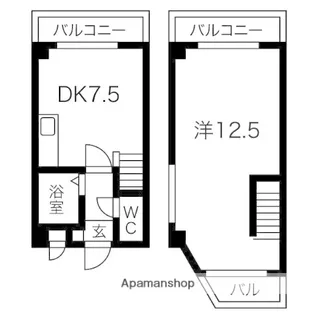 グローリー平尾【10階】の間取り