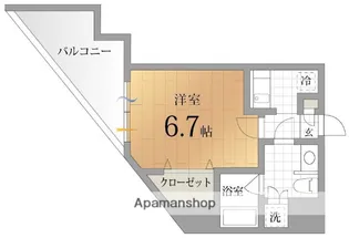 ナビールコート白金【9階】の間取り