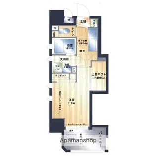 アクタス天神アネックスⅡ【7階】の間取り