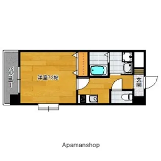 ローズモントフレア薬院【4階】の間取り