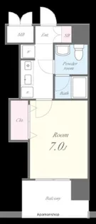 サンスクエア【5階】の間取り