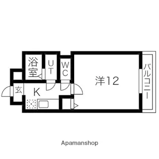 ル・レーヴ薬院【6階】の間取り