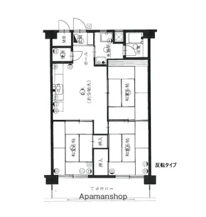 天神南ハイツ【6階】の間取り