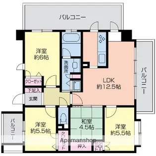 KDXレジデンス平尾浄水町【3階】の間取り
