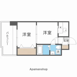 エステートモア薬院通り【12階】の間取り
