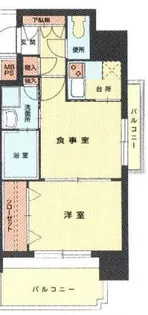 エステートモア薬院通り【9階】の間取り