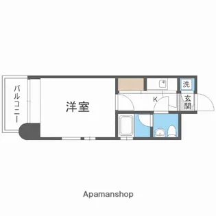 エステート・モア平尾山荘通り【8階】の間取り