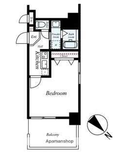 ラフィネス薬院ウエストタワー【6階】の間取り