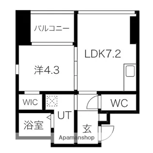 KAVKA TAKASAGO【10階】の間取り