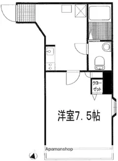 日之出ビル第2平尾【2階】の間取り