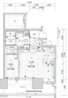 グランフォーレプライム大濠南【3階】の間取り