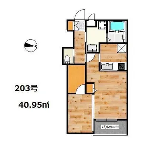 福岡県福岡市南区中尾1丁目【アパート】の間取り