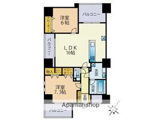 ヴィオラ薬院【7階】の間取り