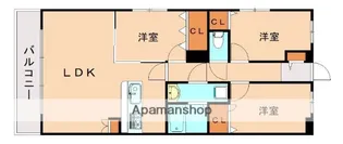 シャトレ平尾浄水町【1階】の間取り