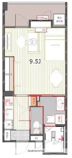 アントゥール薬院【8階】の間取り