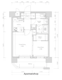 ネストピア薬院東【7階】の間取り