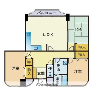 浄水オークパティオ【4階】の間取り