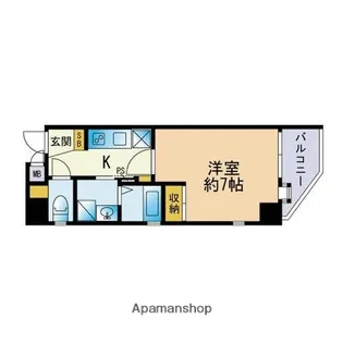 イフ キャット藤崎【6階】の間取り