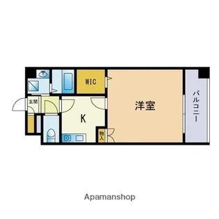 福岡県福岡市中央区渡辺通2丁目【マンション】の間取り