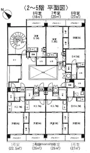1DKの間取り画像