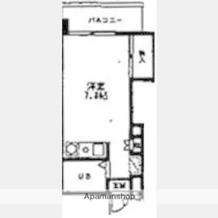 1Rの間取り画像