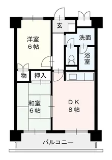 パークサイド薬院【7階】の間取り