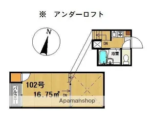 アイブルー天神南【1階】の間取り
