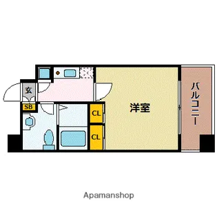 サヴォイテンジンクォーター【6階】の間取り