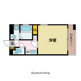 サヴォイテンジンクォーター【5階】の間取り