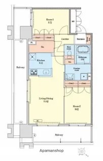 RJRプレシア天神サウス【9階】の間取り