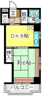 駅東レジデンス【5階】の間取り