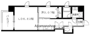 アガスティーア薬院【8階】の間取り