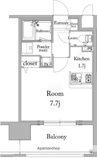 エンクレスト薬院大通【12階】の間取り