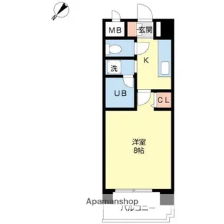 福岡県福岡市博多区大博町【マンション】の間取り