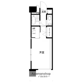 エステートモア天神STUDIO【13階】の間取り