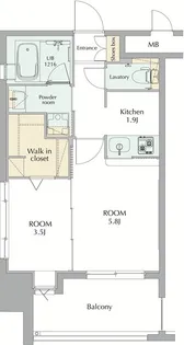 福岡県福岡市博多区博多駅前4丁目【マンション】の間取り