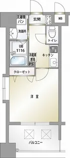 エンクレスト薬院Ⅲ【9階】の間取り